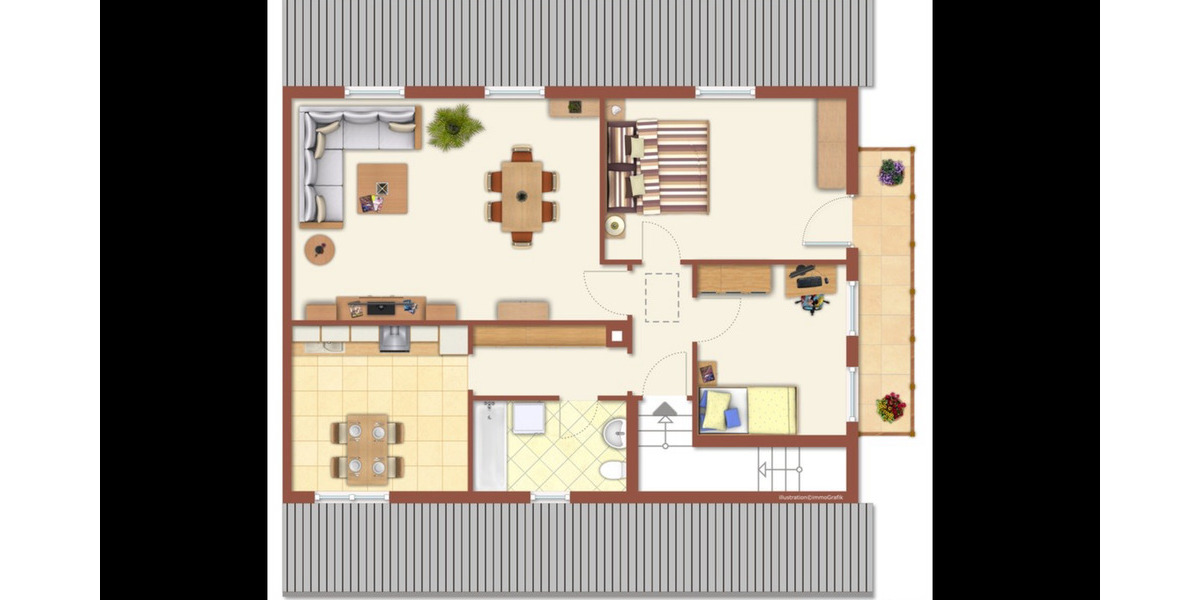 Etagenwohnung Karlsruhe Daxlanden - 3 Zimmer, 76 m&sup2;, 249.000&euro; | Angebot:25801934