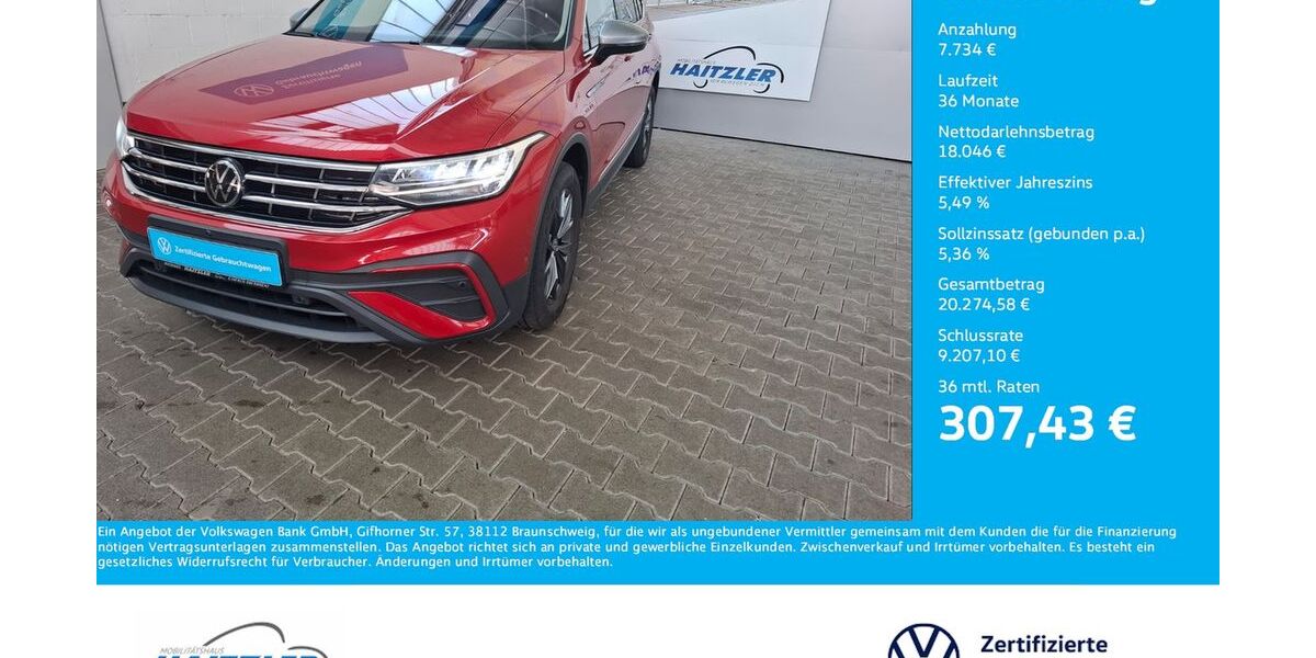 VW Tiguan 55.982 km 25.780 &euro; Gernsbach 76593