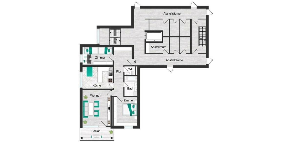 Etagenwohnung Wörth am Rhein - 3 Zimmer, 91 m&sup2;, 285.000&euro; | Angebot:25551729