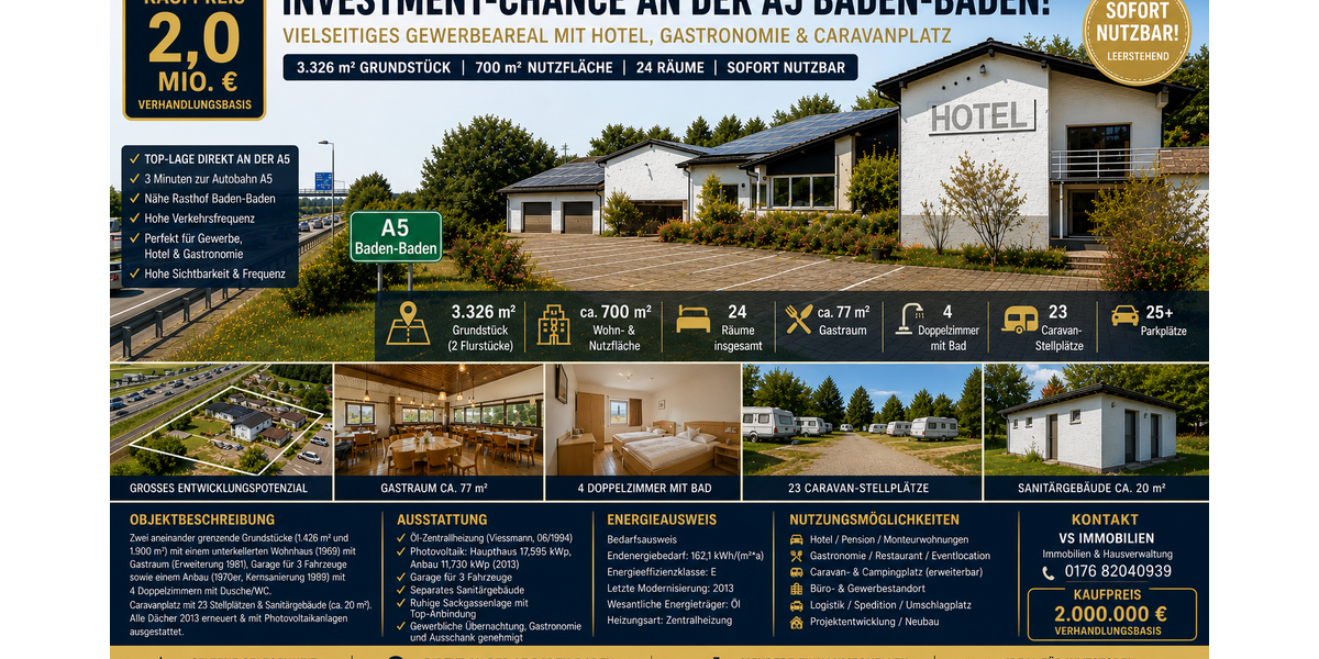 Einfamilienhaus Baden-Baden Baden - 24 Zimmer, 700 m&sup2;, 1.900.000&euro; | Angebot:26844606