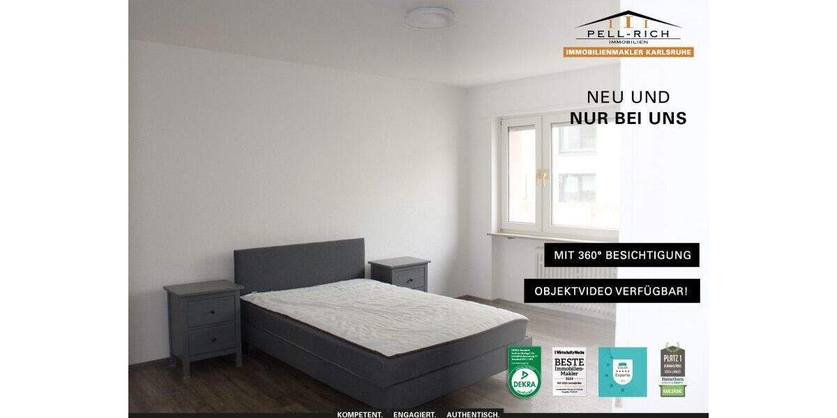 Etagenwohnung Karlsruhe Innenstadt-West - 3 Zimmer, 70 m&sup2;, 1.100&euro; | Angebot:25706104