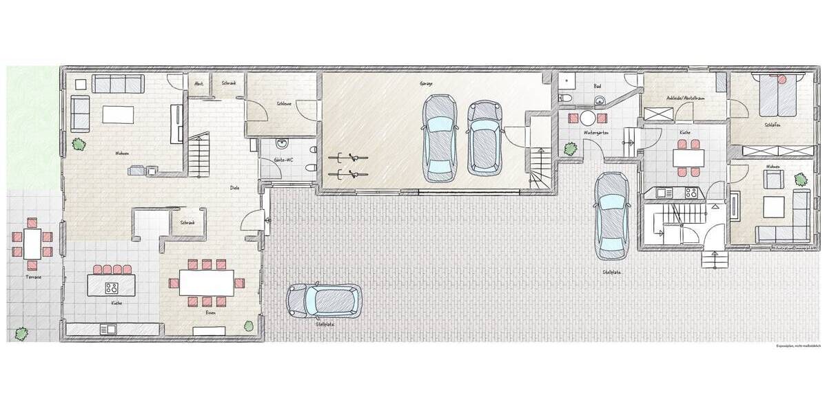 Mehrfamilienhaus, Wohnhaus Linkenheim-Hochstetten / Hochstetten Linkenheim - 4 Zimmer, 122 m&sup2;, 499.000&euro; | Angebot:26786975