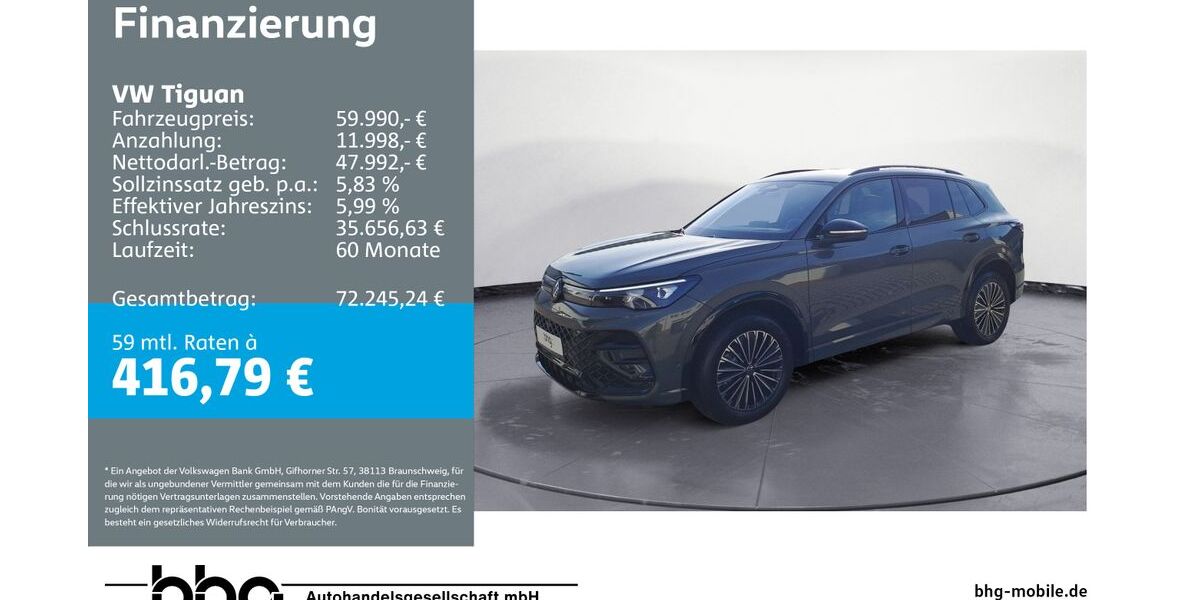 VW Tiguan 4.145 km 58.888 &euro; Ettlingen 76275