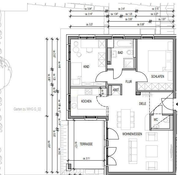 Etagenwohnung Gernsbach Scheuern - 3 Zimmer, 87 m&sup2;, 349.000&euro; | Angebot:25746183
