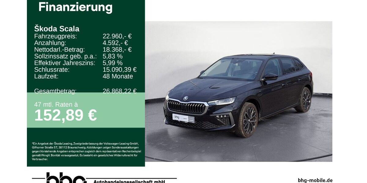 Skoda Scala 22.838 km 21.960 &euro; Durmersheim 76448