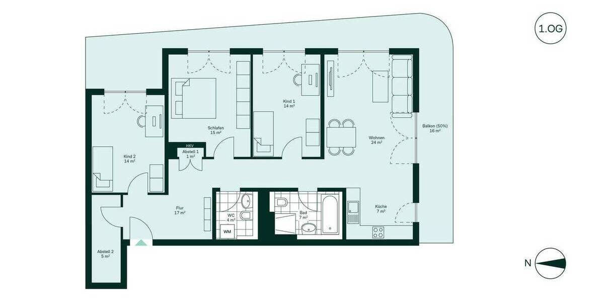 Etagenwohnung Germersheim - 4 Zimmer, 124 m&sup2;, 649.900&euro; | Angebot:25664190