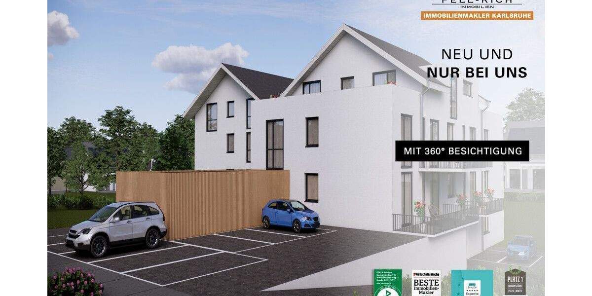 Etagenwohnung Karlsbad Spielberg - 2 Zimmer, 75 m&sup2;, 414.480&euro; | Angebot:25706123