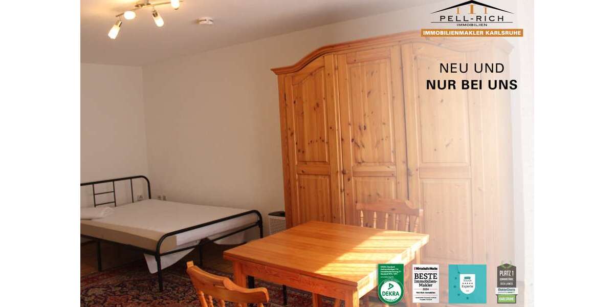 Etagenwohnung Karlsruhe Neureut - 1 Zimmer, 28 m&sup2;, 340&euro; | Angebot:26906126