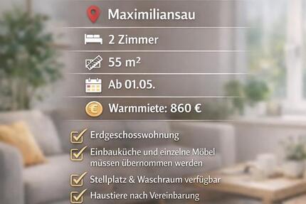 Wohnung Wörth am Rhein - 2 Zimmer, 55 m&sup2;, 860&euro; | Angebot:25516765