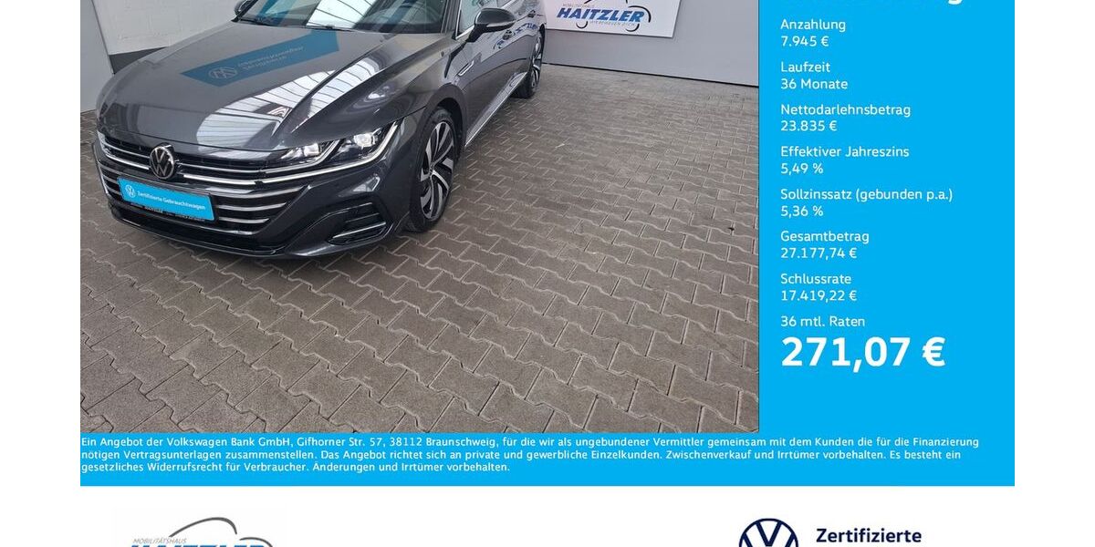 VW Arteon 72.890 km 31.780 &euro; Gernsbach 76593