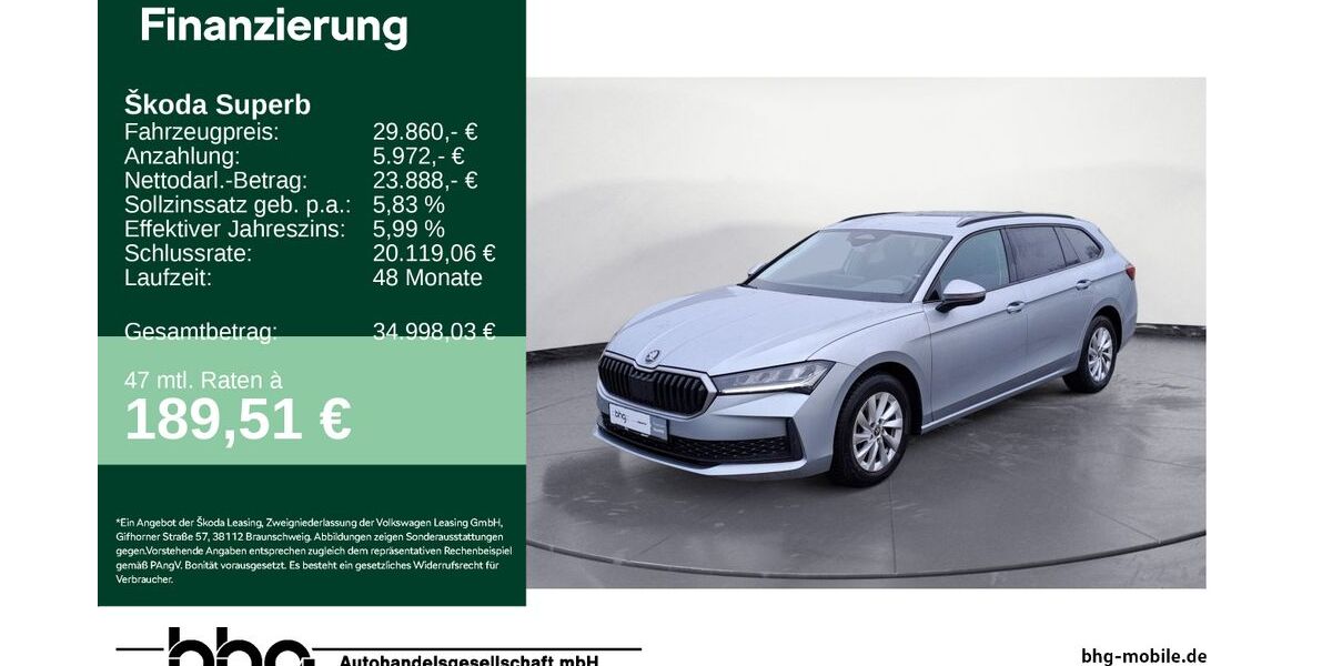Skoda Superb 27.301 km 29.860 &euro; Durmersheim 76448