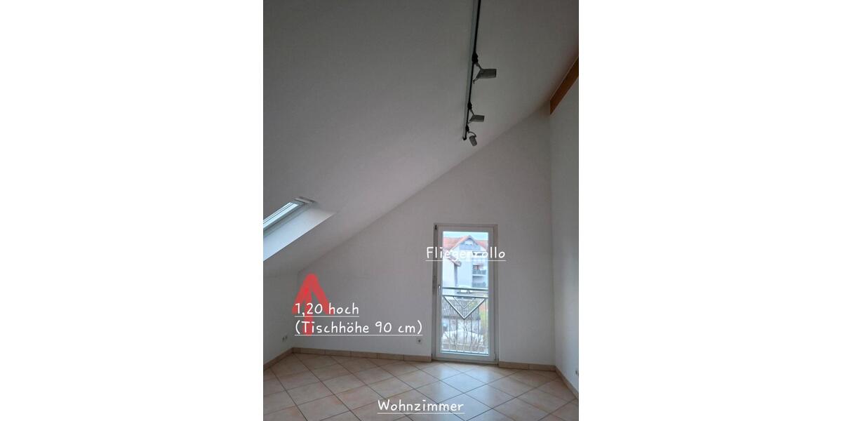 Dachgeschoßwohnung Rastatt - 3 Zimmer, 78 m&sup2;, 800&euro; | Angebot:26404885