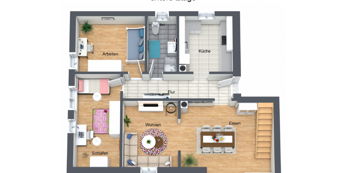 Helle Maisonette mit Dachspitze und Stellplätzen - Maisonettenwohnung Rastatt | Angebot:26302142