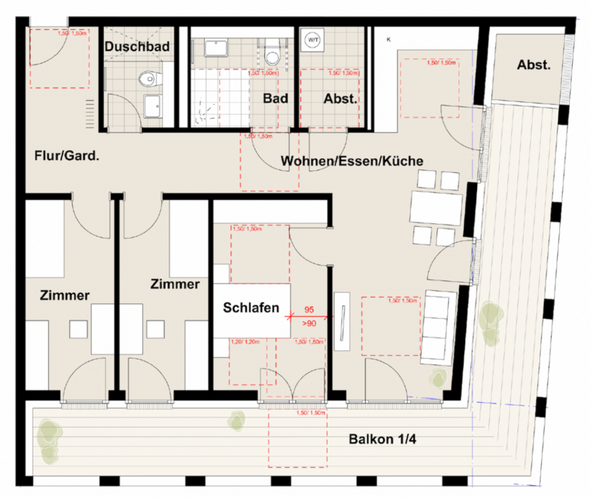 Wohnung zum Kaufen in Landau 483.560 € 109.9 m²