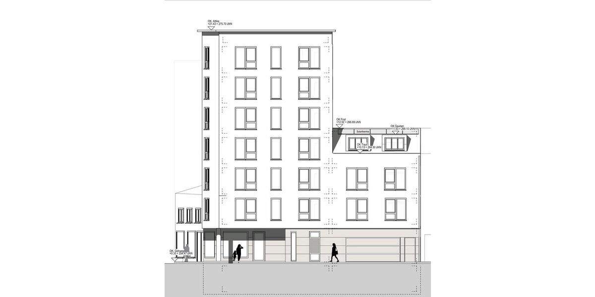 Gehehmigt! 27 Apartments + Café. Grundstück im Zentrum Pforzheims 27 zimmer