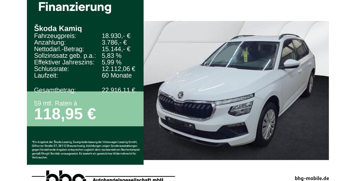 Skoda Kamiq 24.386 km 18.630 &euro; Durmersheim 76448