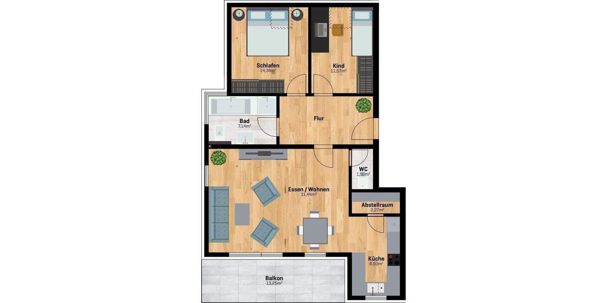 Mehrfamilienhaus, Wohnhaus Linkenheim-Hochstetten Linkenheim - 2.696.000&euro; | Angebot:25687569