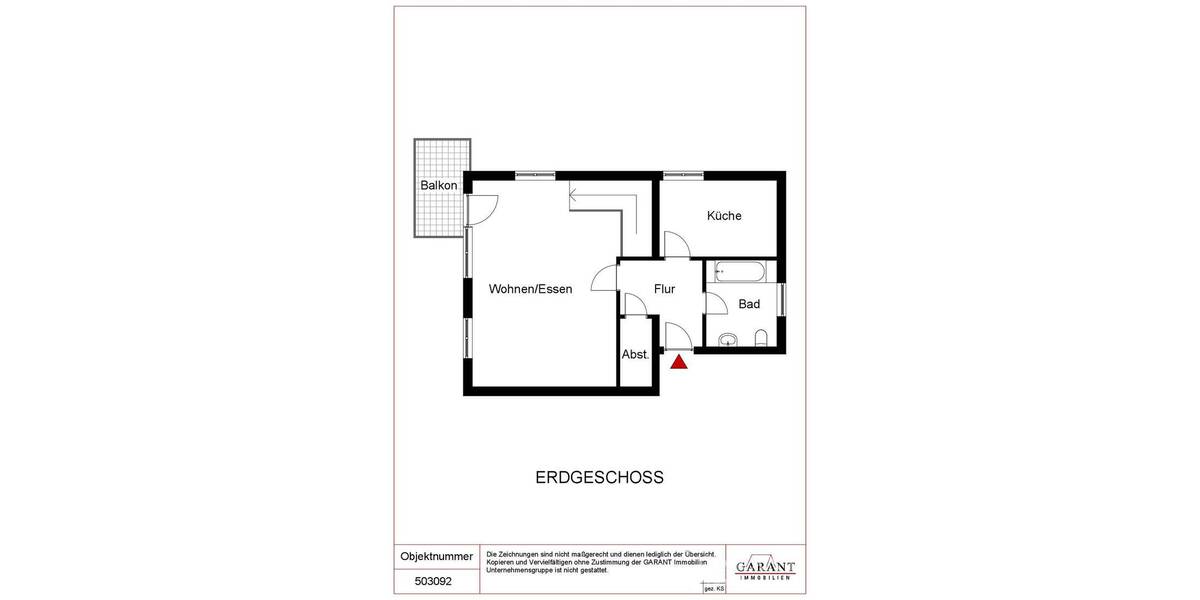 Etagenwohnung Bad Herrenalb Neusatz - 3 Zimmer, 88 m&sup2;, 179.000&euro; | Angebot:26439531