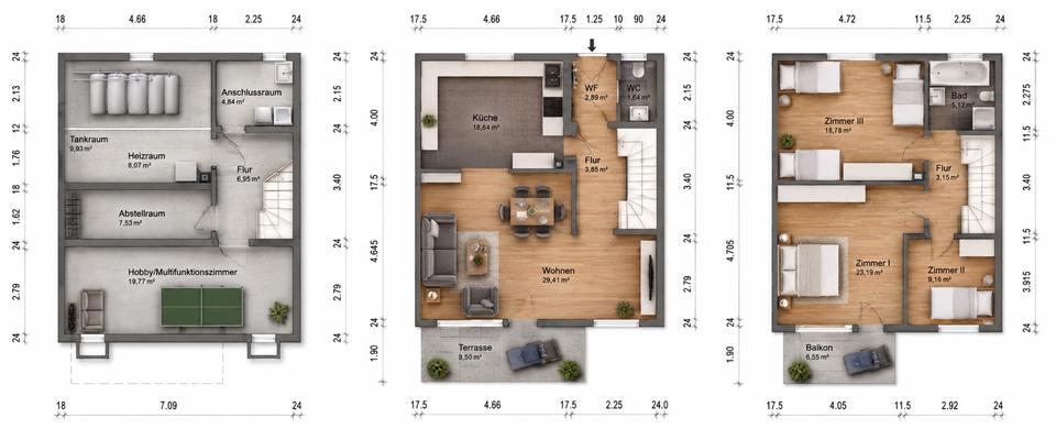 Reihenhaus Kandel - 4 Zimmer, 115 m&sup2;, 379.000&euro; | Angebot:27191434