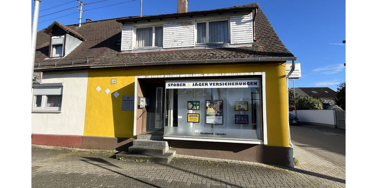 Momentan Reserviert : Haus mit Gewerbeeinheit, Nebengebäude & Garten - Karlsruhe-Neureut: - Einfamilienhaus Karlsruhe Neureut | Angebot:16390817