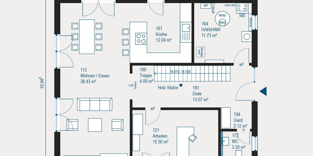Individuell gestaltetes Einfamilienhaus in Pforzheim - Ihr Traum vom flexiblen Wohnen wird Wirklichkeit - Einfamilienhaus Pforzheim | Angebot:27439734